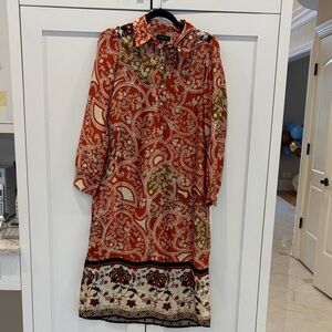 1. State XS Elegant Paisley Print Dress